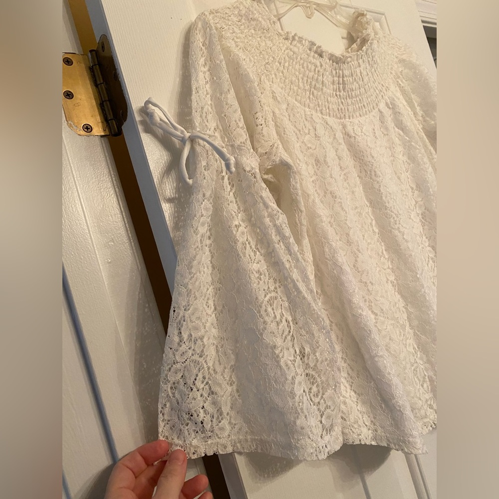 Girls XL lace off the shoulder top by speechless - Picture 4 of 5